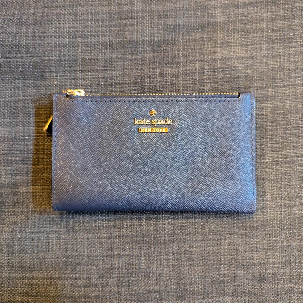 Matching Blue Kate Spade Crossbody Purse and Wallet Set - Picture 5 of 7